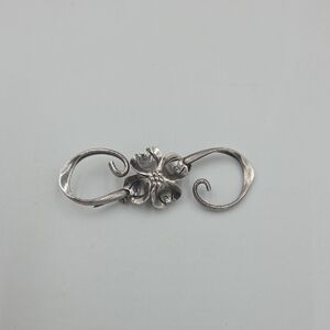 Vintage Designer NYE Dogwood Sterling Silver Brooch Pin